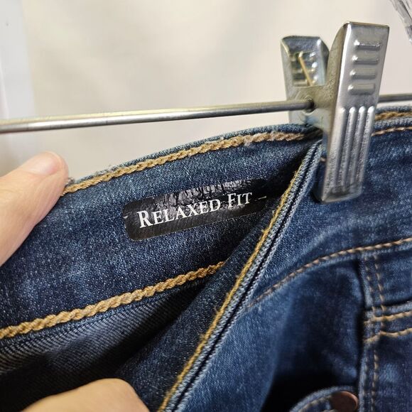 Judy Blue Relaxed Fit Shark Bite Hem Jeans Size 5/27 - Picture 4 of 6